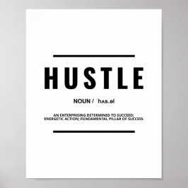 Hustle Definition | Motiveringsoffert Poster