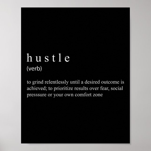 Hustle Definition Poster (Framsidan)