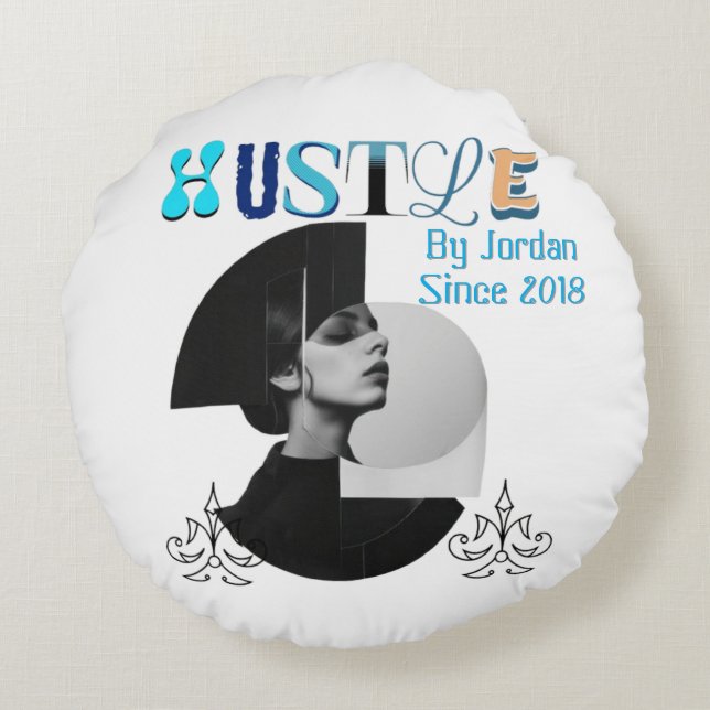 Hustle Dekorativ kudde - Idékontor eller Hem (Baksidan)