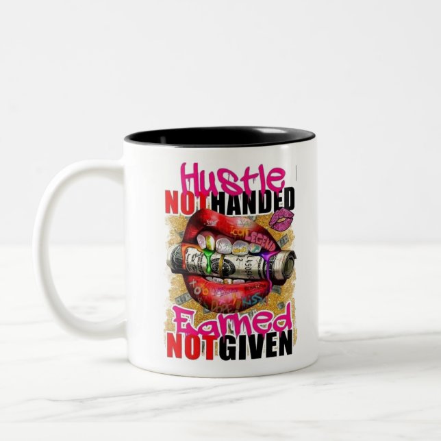 Hustle Earned Två-Tonad Mugg (Vänster)