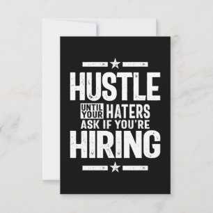 Hustle Entrepreneur Shirt Hustle tills dina vänner OSA Kort