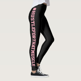 #Hustle för den genomkörare för muskelsvartroso Leggings