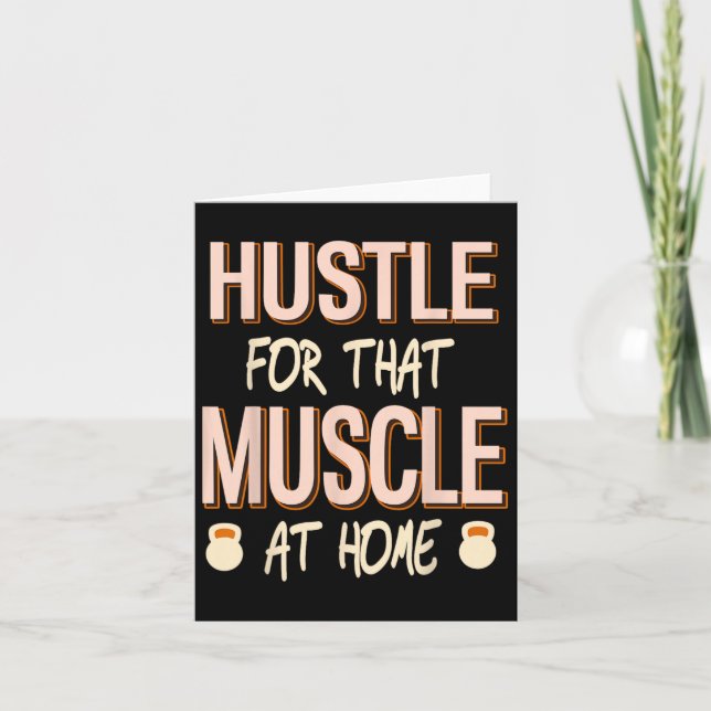 Hustle för muskelns hemmakonstruktion kort (Framsida)