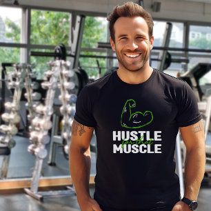 Hustle för musklerna, Gym, Fitness T Shirt