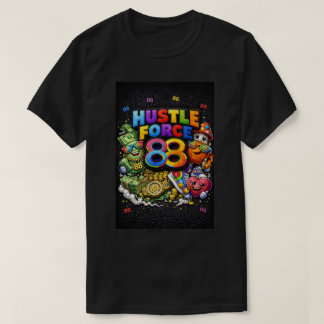Hustle Force 88 Svart T Shirt