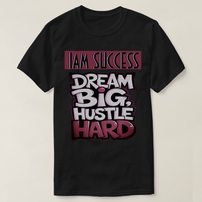 HUSTLE HARD T SHIRT (Design framsida)