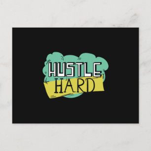 Hustle hård vykort