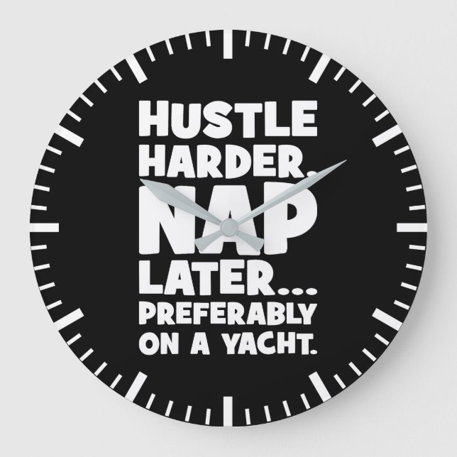 Hustle Harder, Nap Senare på Yatch - Lusle Success Stor Klocka (Framsida)
