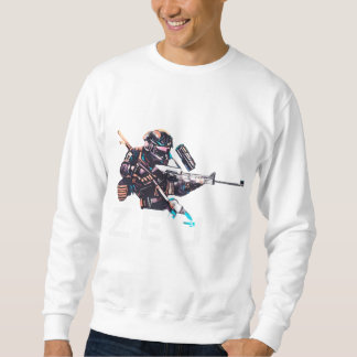 Hustle Harder T-Shirt Design Lång Ärmad Tröja