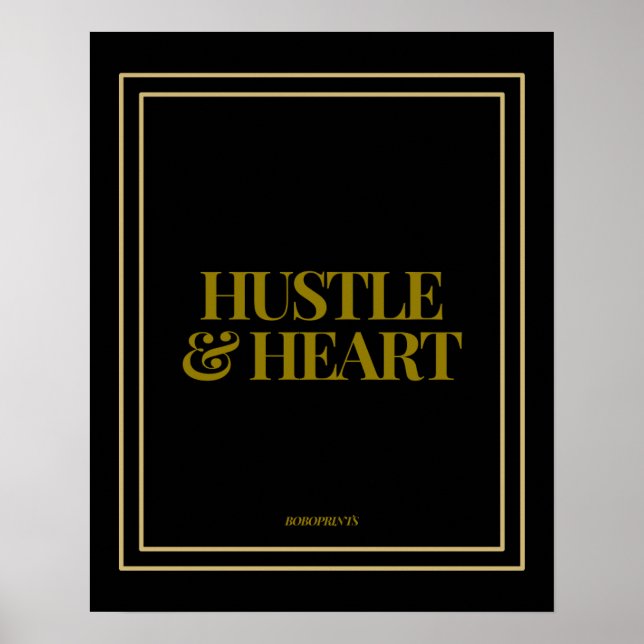 Hustle & Heart Poster (Framsidan)