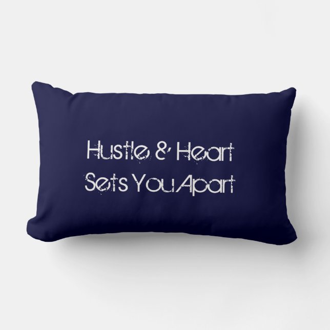 Hustle- & hjärtasportar kudder lumbarkudde (Framsida)
