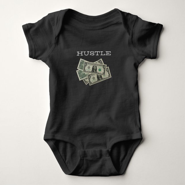 Hustle making money dollars t shirt (Framsida)
