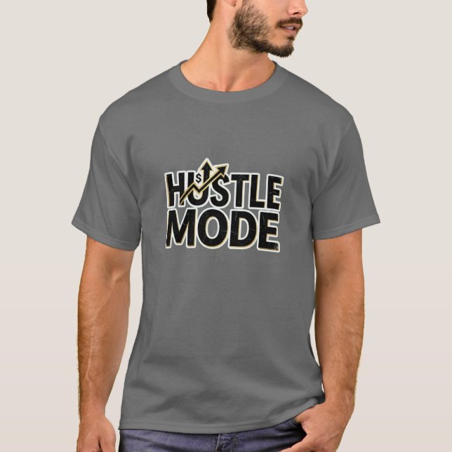 Hustle Mode Money Mindset Logo Tee (Framsida)