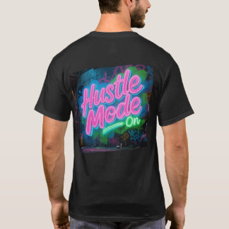 Hustle Mode på Neon Graffiti T-Shirt | Urban Motiv
