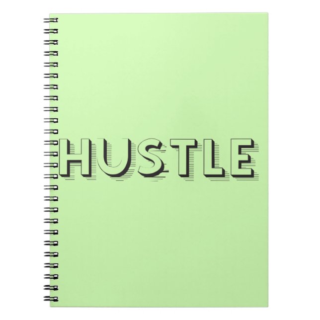 Hustle Modern Typography Anteckningsbok (Framsidan)