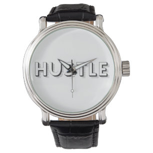 Hustle Modern Typography Armbandsur