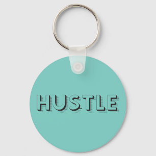 Hustle Modern Typography Nyckelring