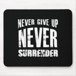 Hustle Motivation Shirt Aldrig Ge Up överlämnar mi Musmatta