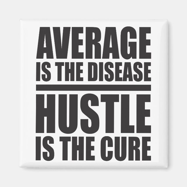 Hustle - Motivational Ord Magnet (Framsidan)