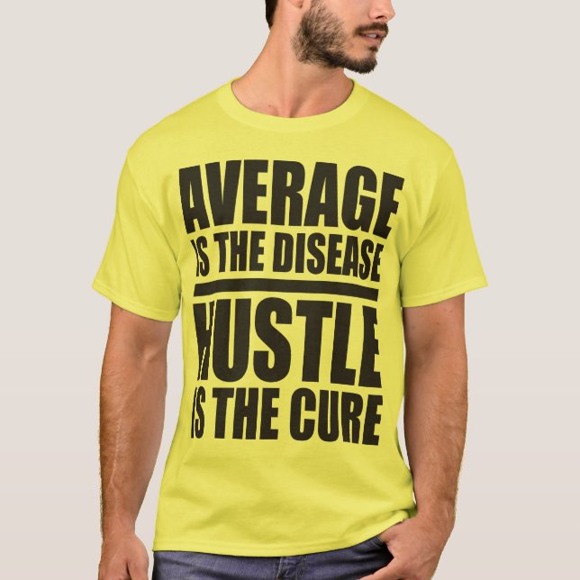 Hustle - Motivational Ord Tee (Framsida)