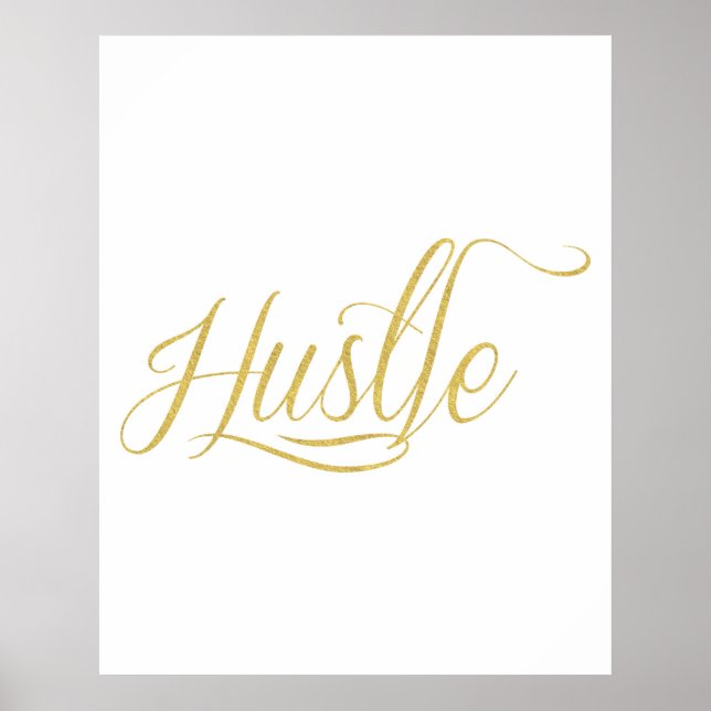 Hustle Motivational Poster (Framsidan)