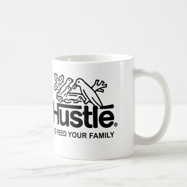 Hustle - motivationmugg kaffemugg (Höger)