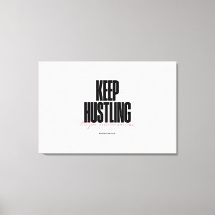 Hustle Motivering Aesthetic High Quality Canvastryck