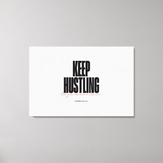 Hustle Motivering Aesthetic High Quality Canvastryck