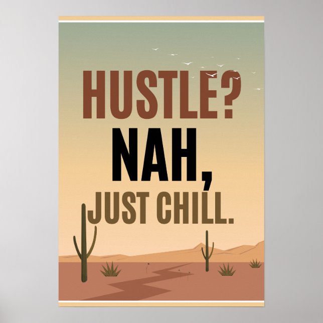 Hustle? Nej, bara kyss. Antimotivation Poster (Framsidan)