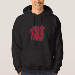Hustle- och hjärtoffertdesign hoodie