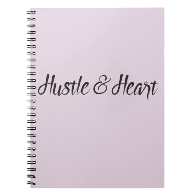 Hustle - och hjärttypografi anteckningsbok (Framsidan)