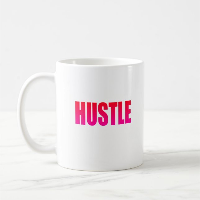 HUSTLE - Rosa Kaffemugg (Vänster)
