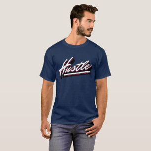 Hustle Script Typografi T Shirt