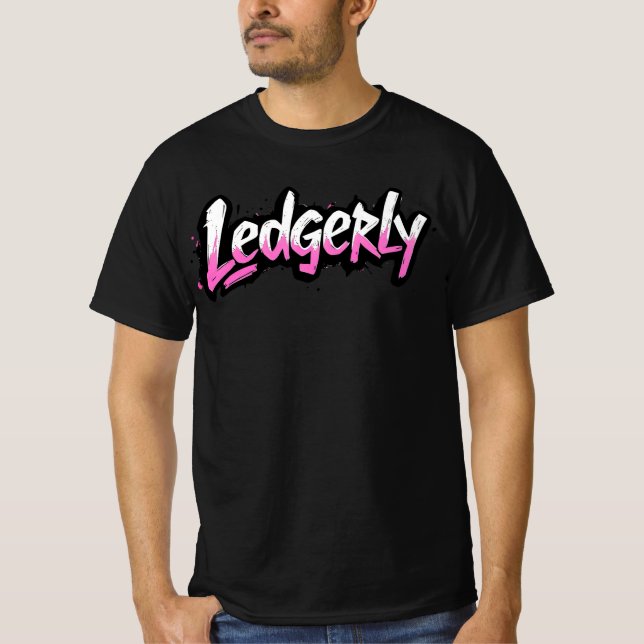 Hustle | Short Sleeve Shirt | Ledgerly ® T (Framsida)
