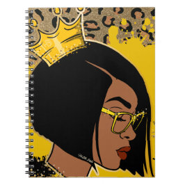 Hustle Skills Birthday Present Sista drottningen M Anteckningsbok