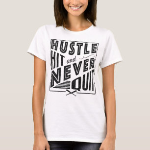 Hustle Slå Baseball Softball Shirsey Tee