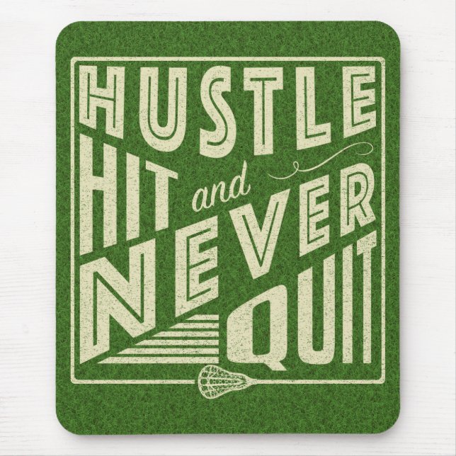 Hustle Slå och Sluta aldrig, Lacrosse Musmatta (Framsidan)