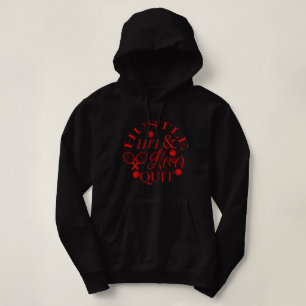 Hustle Slå och sluta aldrig tennis Pickleball Hood T Shirt