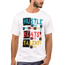 Hustle slår talang Motiverande typografi-citat