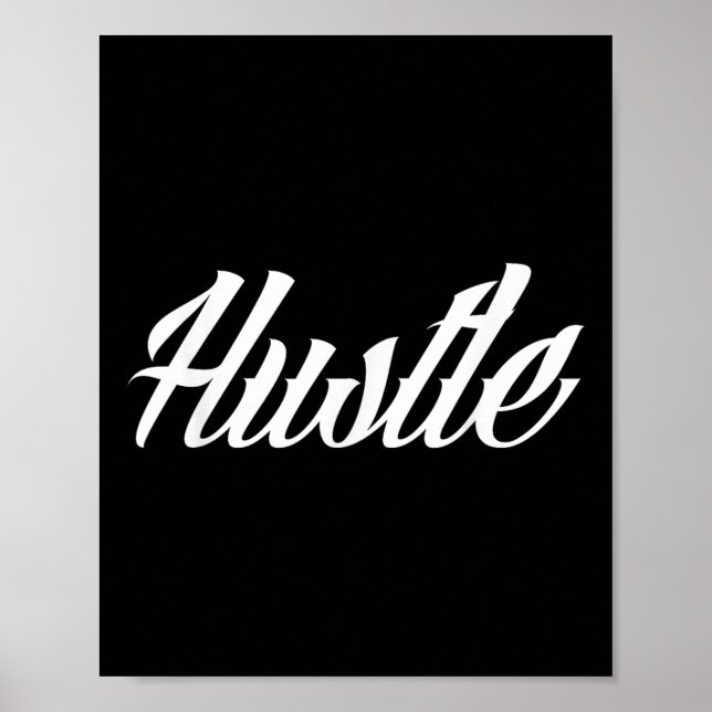 Hustle Tattoo Stil Poster (Framsidan)