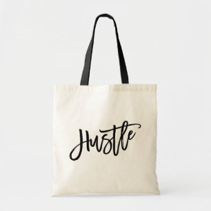 Hustle Trendig Lettering Tygkasse