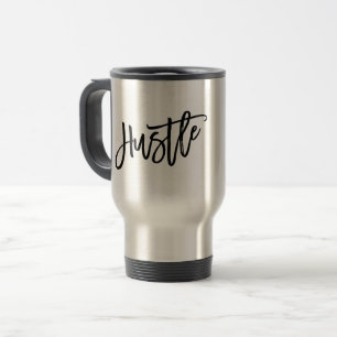 Hustle Trendig Modern Skriptbokstav Resemugg