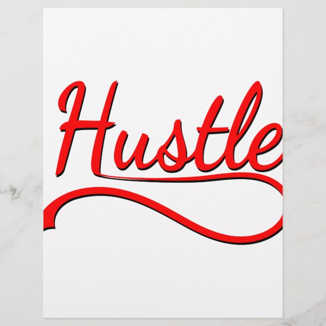 Hustle Typography Art (Framsida)