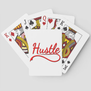 Hustle Typography Art Kortlek