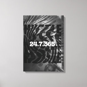 Hustle wall art canvastryck
