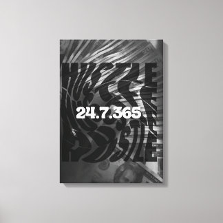 Hustle wall art canvastryck