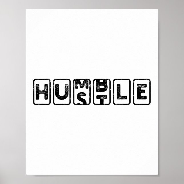 Hustlehumble - Motivation  Poster (Framsidan)