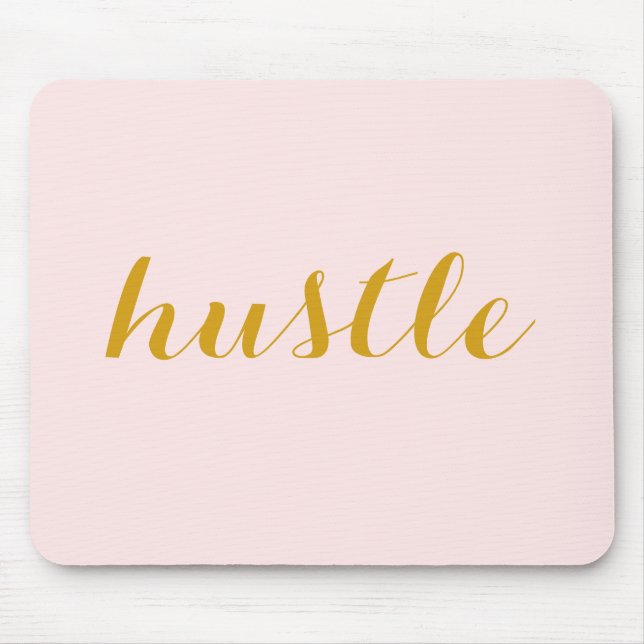 HustleMousepad rosor & guld Musmatta (Framsidan)