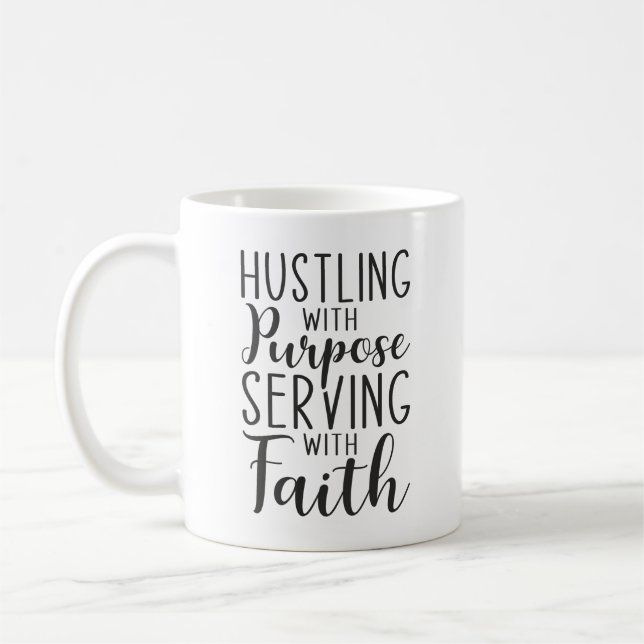 Hustling med syfte, med Faith Kaffemugg (Vänster)