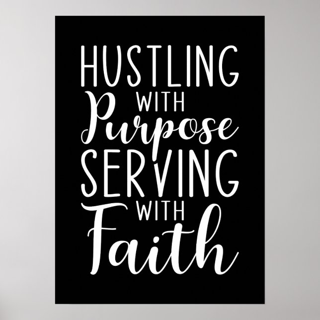 Hustling med syfte, med Faith Poster (Framsidan)